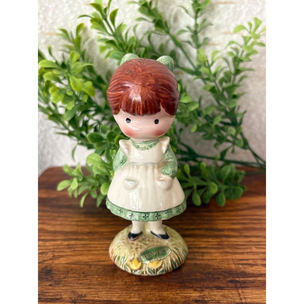 Vintage Beswick Joan Walsh Anglund Girl Holding Doll Figurine England 4 Inch